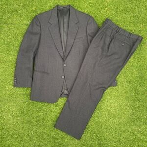 Daimaru Hong Kong Men's 80's Grey Wool Cashmere Vintage Suit
